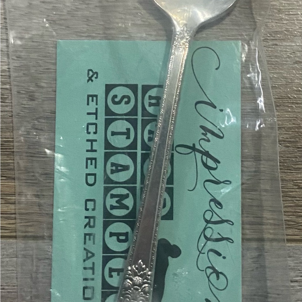 Silver Stamped Spoon by Impressions